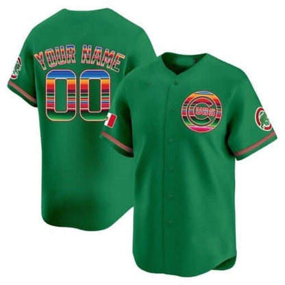 Custom Chicago Cubs Mexico Vapor Premier Limited– All Stitched Baseball Jersey view 4