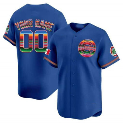 Custom Chicago Cubs Mexico Vapor Premier Limited– All Stitched Baseball Jersey view 5