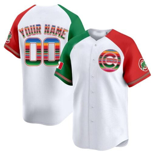 Custom Chicago Cubs Mexico Vapor Premier Limited– All Stitched Baseball Jersey - Main View