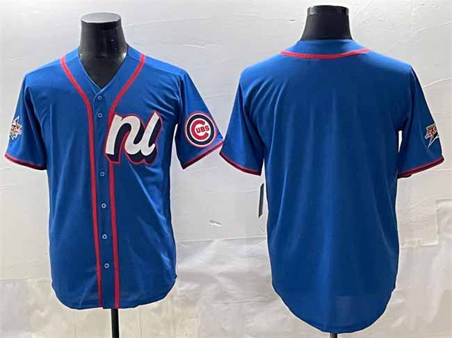 Chicago Cubs National League Blank Blue 2025 All-Star Edition Limited Stitched Baseball Jersey - Main View