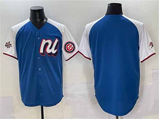 Chicago Cubs National League Blank Blue Alternate 2025 All-Star Edition Limited Stitched Baseball Jersey - Main View