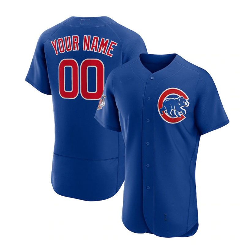 Custom Chicago Cubs Alternate Authentic Jersey - Royal Baseball Jerseys - Main View