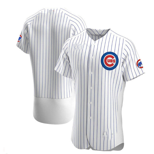 Chicago Cubs Home Authentic Team Jersey - White Baseball Jerseys - Main View