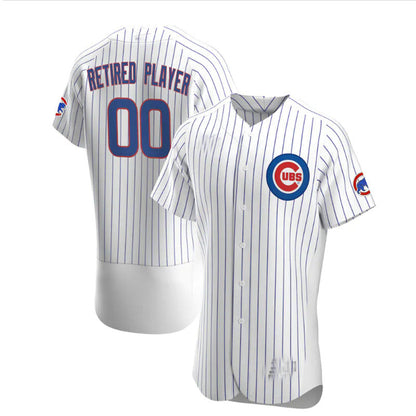 Custom Chicago Cubs Home Pick-A-Player Retired Roster Authentic Jersey - White Baseball Jerseys - Main View
