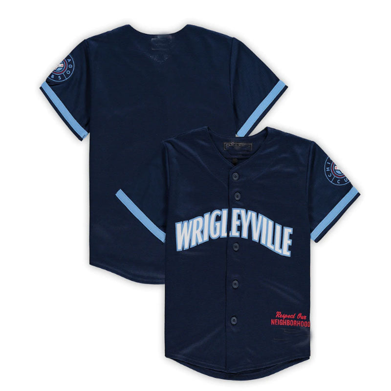 Chicago Cubs Preschool City Connect Replica Team Jersey - Navy Baseball Jerseys - Main View