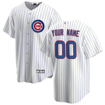 Baseball Jerseys Custom Chicago Cubs White Home Replica Custom Jersey - Main View