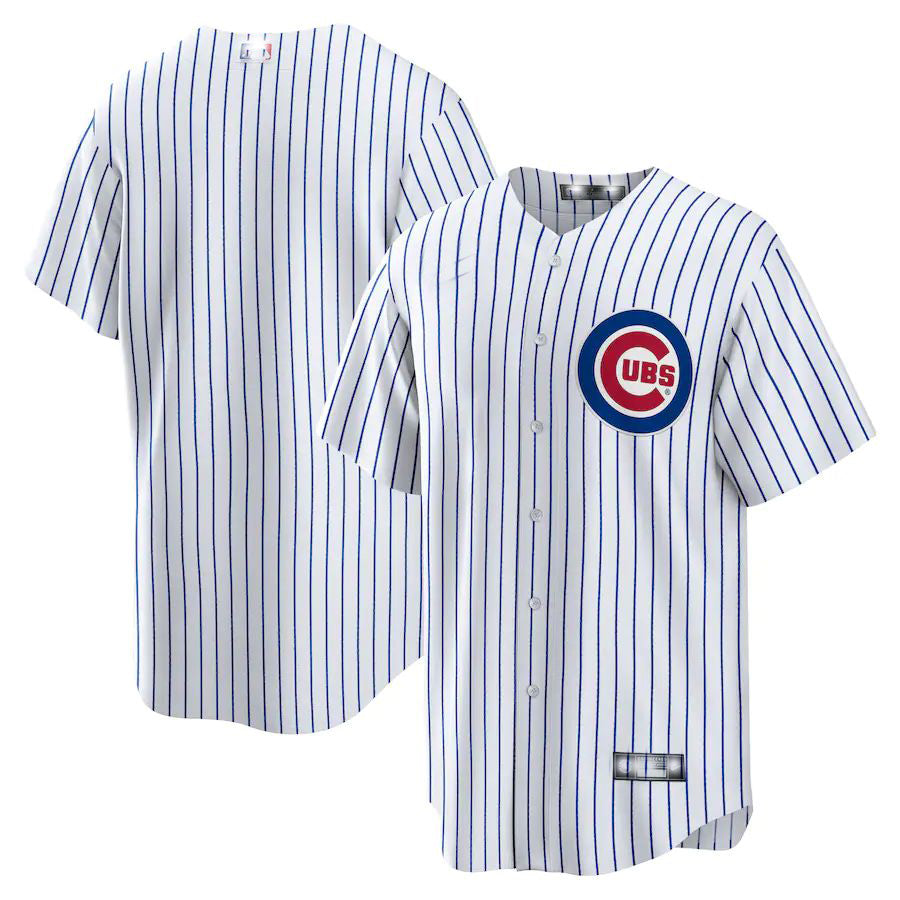 Chicago Cubs White Home Replica Team Jersey Baseball Jerseys - Main View