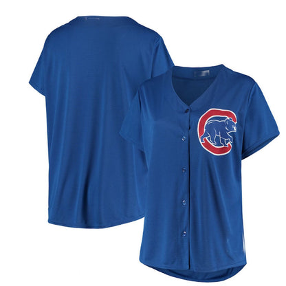 Chicago Cubs Plus Size Sanitized Replica Team Jersey - Royal Baseball Jerseys - Main View