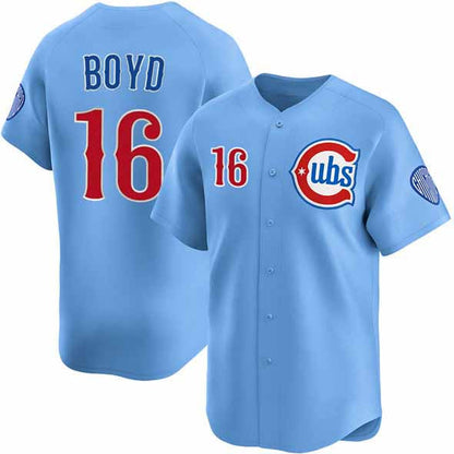 Chicago Cubs #16 Matthew Boyd Blue 2024-25 2nd Alternate Limited Stitched Baseball Jersey - Main View
