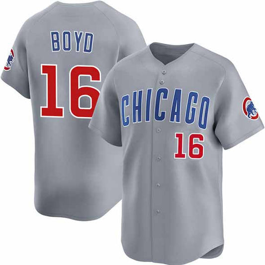 Chicago Cubs #16 Matthew Boyd Grey Limited Stitched Baseball Jersey - Main View