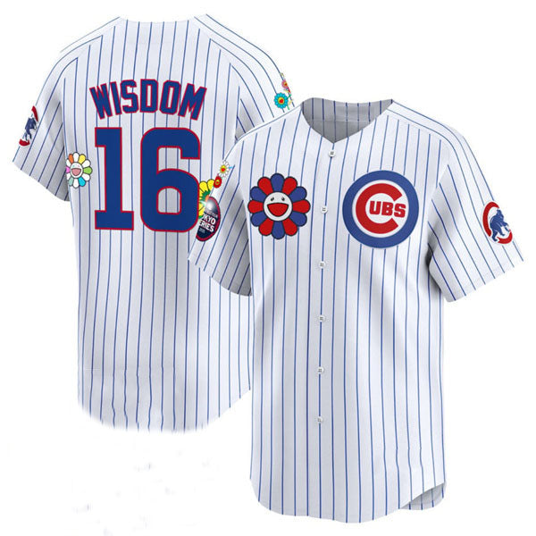 Chicago Cubs #16 Patrick Wisdom White 2025 Tokyo Series Limited Stitched Baseball Jersey - Main View