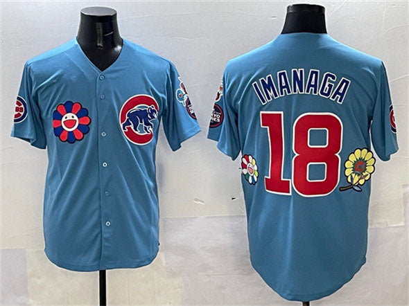Chicago Cubs #18 Shōta Imanaga Blue 2025 Tokyo Series 2nd Alternate Limited Stitched Baseball Jersey - Main View