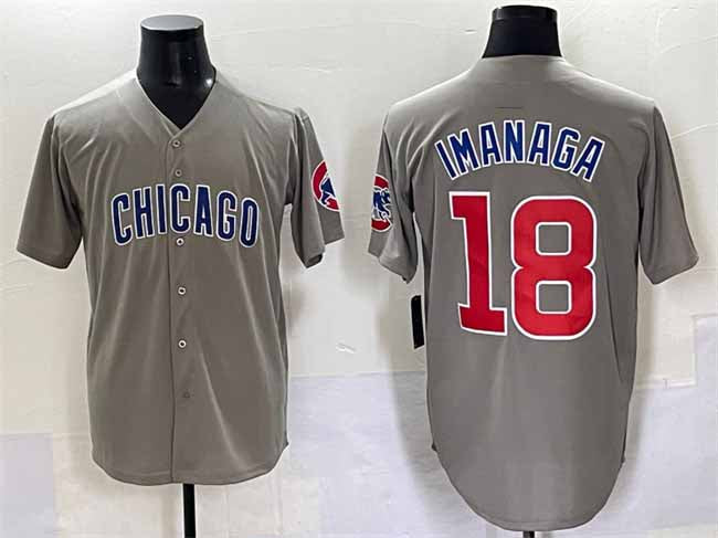 Chicago Cubs #18 Shōta Imanaga Gray Limited Stitched Baseball Jersey - Main View