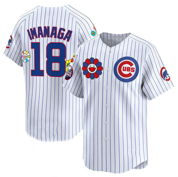 Chicago Cubs #18 Shōta Imanaga White 2025 Tokyo Series Limited Stitched Baseball Jersey - Main View