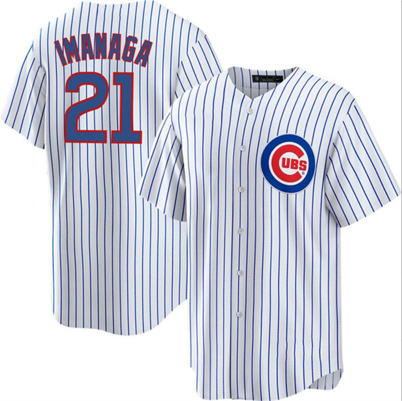 Chicago Cubs #21 Shōta Imanaga White Cool Base Stitched Baseball Jersey - Main View