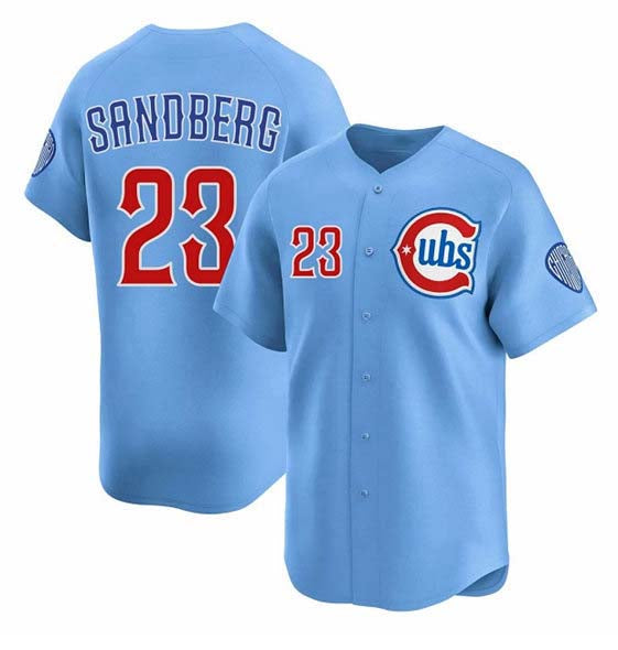 Chicago Cubs #23 Ryne Sandberg Blue 2024-25 2nd Alternate Limited Stitched Baseball Jersey - Main View