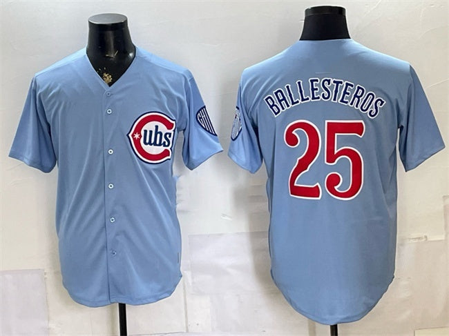 Chicago Cubs #25 Mois¨¦s Ballesteros Blue 2026 2nd Alternate Limited Stitched Jersey - Main View