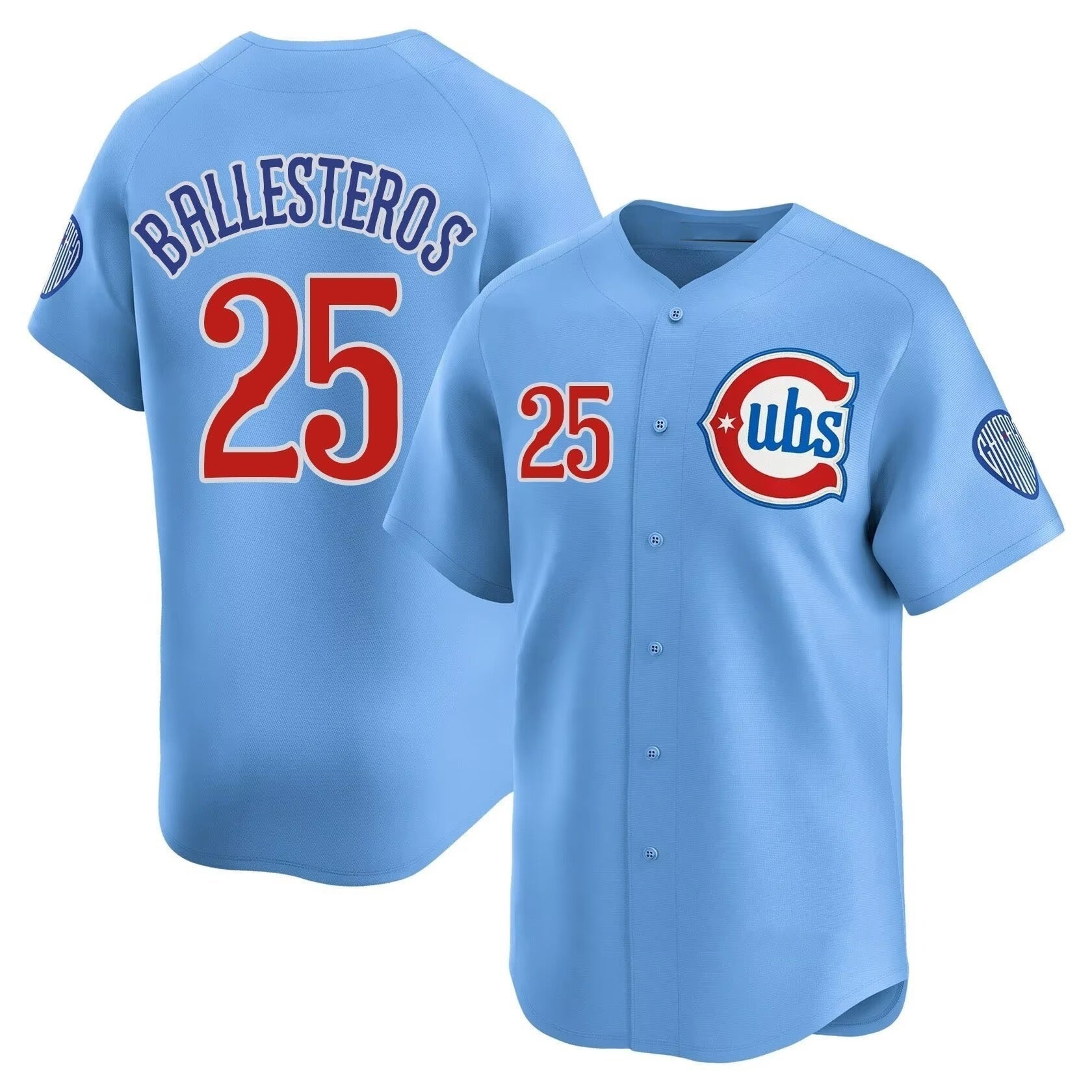 Chicago Cubs #25 Moises ballesteros Blue 2024 25 2nd Alternate Limited Stitched Jersey - Main View