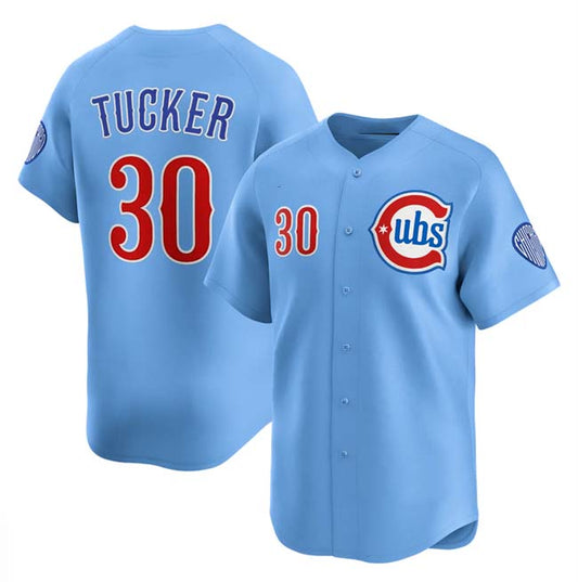 Chicago Cubs #30 Kyle Tucker Blue 2024-25 2nd Alternate Limited Stitched Baseball Jersey - Main View