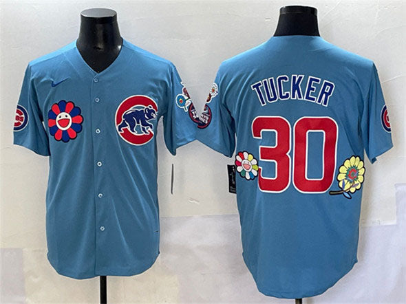 Chicago Cubs #30 Kyle Tucker Blue 2025 Tokyo Series 2nd Alternate Limited Stitched Baseball Jersey - Main View