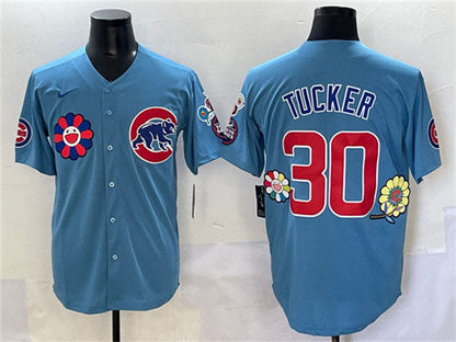 Chicago Cubs #30 Kyle Tucker Blue 2025 Tokyo Series 2nd Alternate Limited Stitched Baseball Jersey - Main View