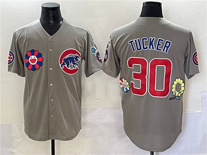 Chicago Cubs #30 Kyle Tucker Gray 2025 Tokyo Series Limited Stitched Baseball Jersey - Main View