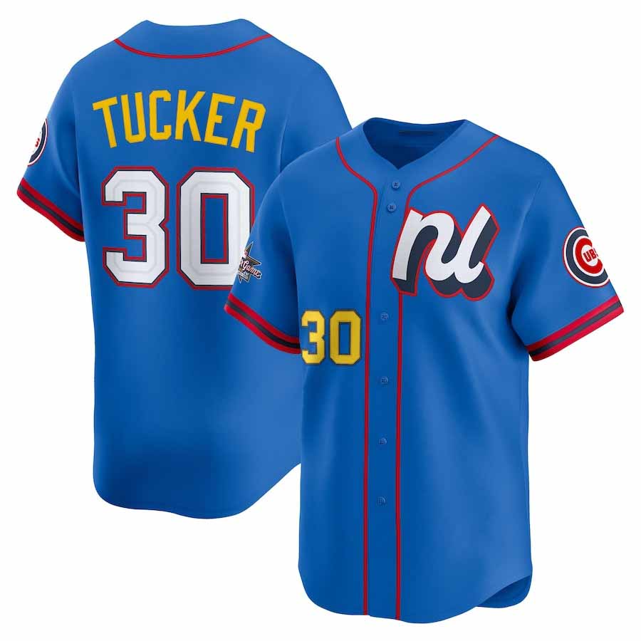 Chicago Cubs #30 Kyle Tucker National League 2025 All-Star Edition Limited Player Jersey - Blue Baseball Jersey - Main View