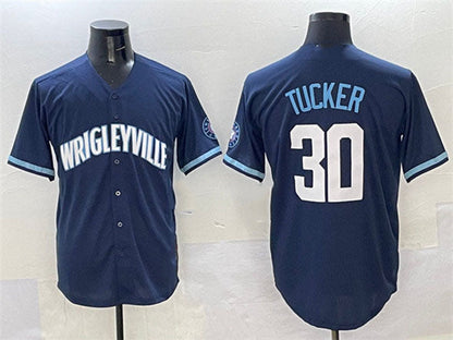 Chicago Cubs #30 Kyle Tucker Navy City Connect Stitched Baseball Jersey - Main View