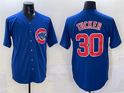Chicago Cubs #30 Kyle Tucker Royal Cool Base Stitched Baseball Jersey - Main View