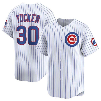 Chicago Cubs #30 Kyle Tucker White Home Limited Stitched Baseball Jersey - Main View