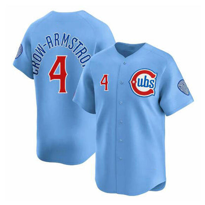 Chicago Cubs #4 Pete Crow-Armstrong Blue 2024-25 2nd Alternate Limited Stitched Baseball Jersey - Main View