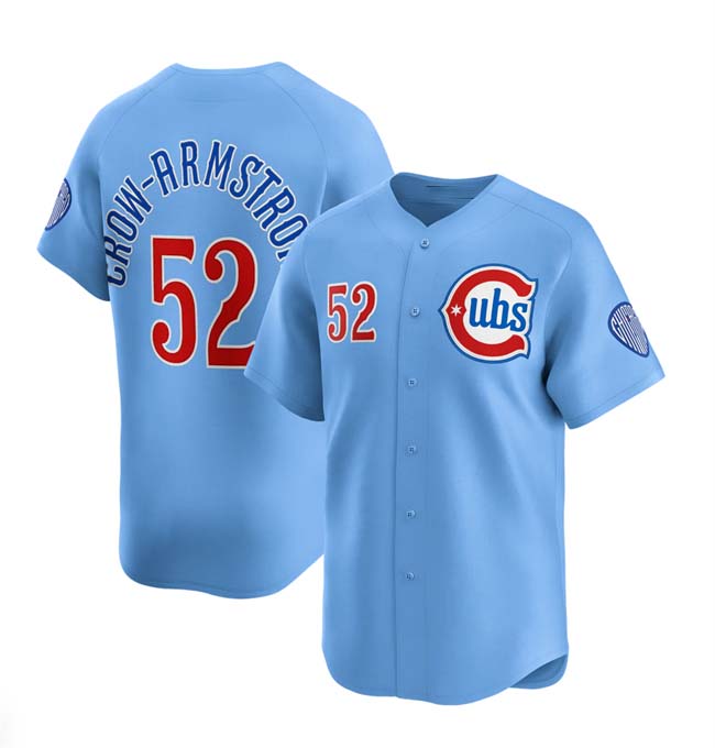 Chicago Cubs #52 Pete Crow-Armstrong 2024-25 Blue 2nd Alternate Limited Stitched Baseball Jersey - Main View