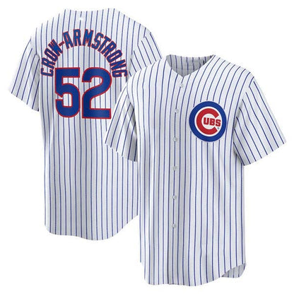 Chicago Cubs #52 Pete Crow-Armstrong White 2024 Cool Base Stitched Baseball Jersey - Main View