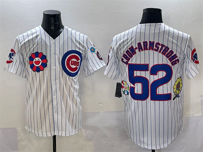 Chicago Cubs #52 Pete Crow-Armstrong White 2025 Tokyo Series Limited Stitched Baseball Jersey - Main View