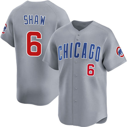 Chicago Cubs #6 Matt Shaw Gray Limited Stitched Baseball Jersey - Main View