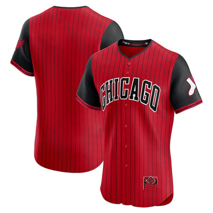 Chicago White Sox 2025 City Connect Elite Jersey - Red/Black Stitched Baseball Jersey - Main View