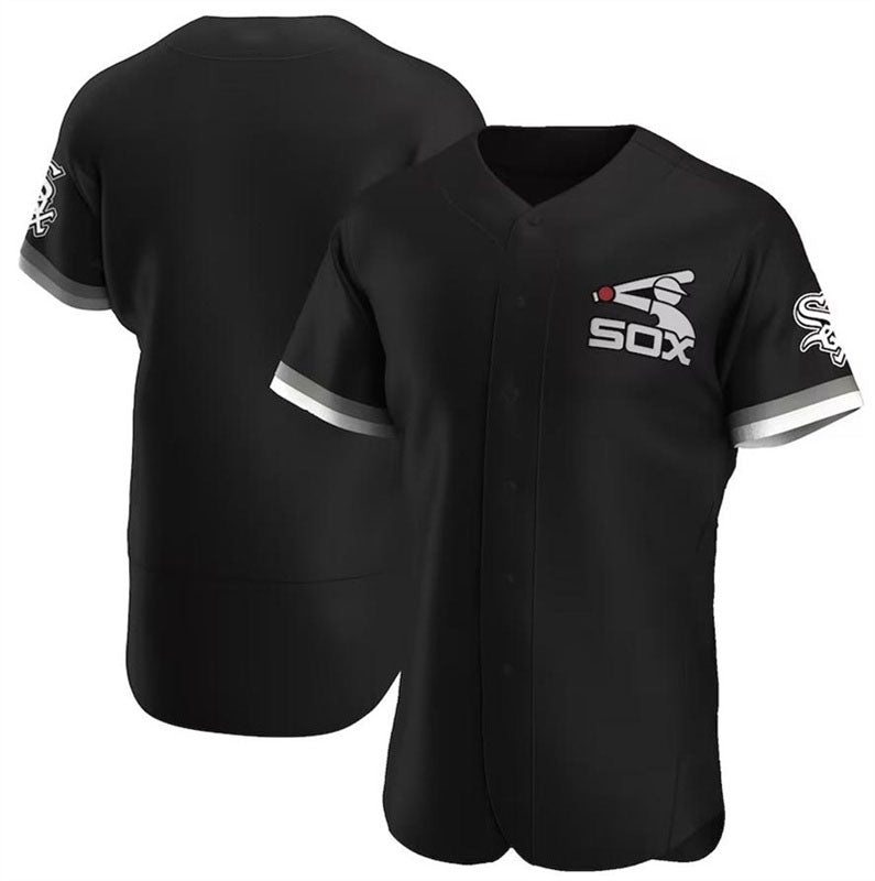 Chicago White Sox Alternate Authentic Team Jersey - Black Baseball Jerseys - Main View