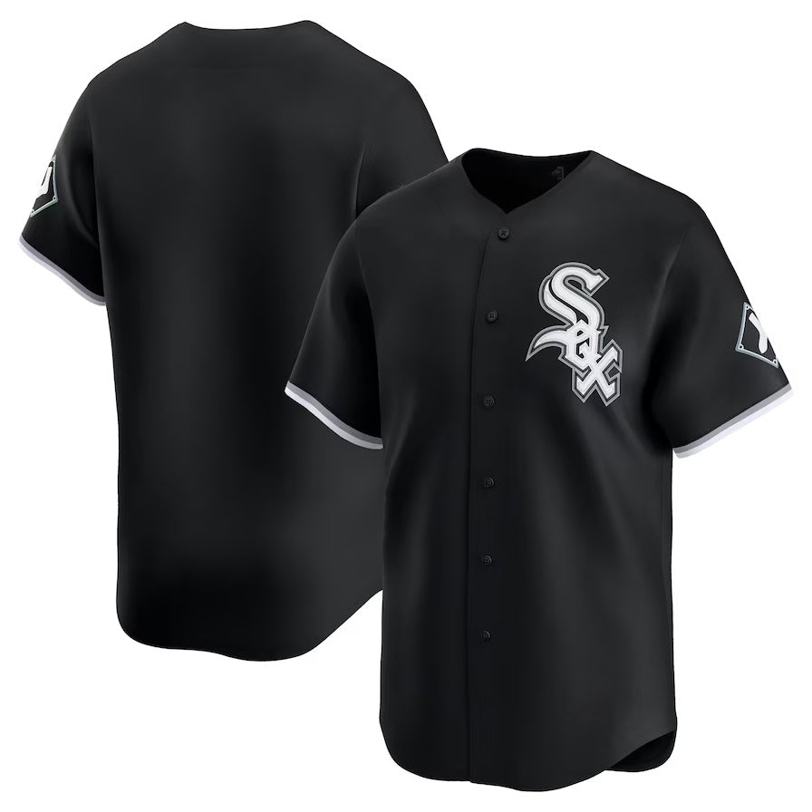 Chicago White Sox Alternate Limited Jersey - Black Stitched Baseball Jersey - Main View