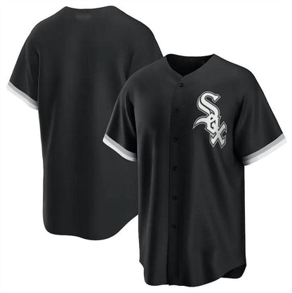 Chicago White Sox Alternate Replica Team Jersey - Black Baseball Jerseys - Main View