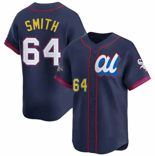 Chicago White Sox American League #64 Shane Smith Navy 2025 All-Star Edition Limited Stitched Baseball Jersey - Main View