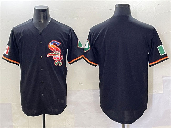 Chicago White Sox Blank Black Mexico Limited Stitched Baseball Jersey - Main View