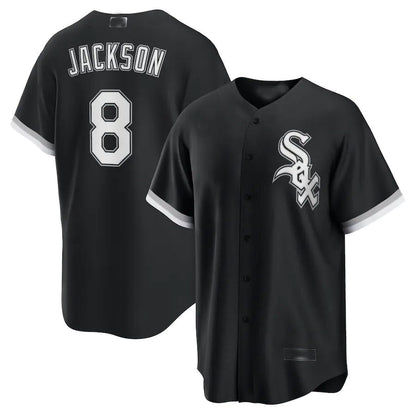 Chicago White Sox #8 Bo Jackson Black Alternate Cooperstown Collection Replica Player Jersey Baseball Jerseys - Main View