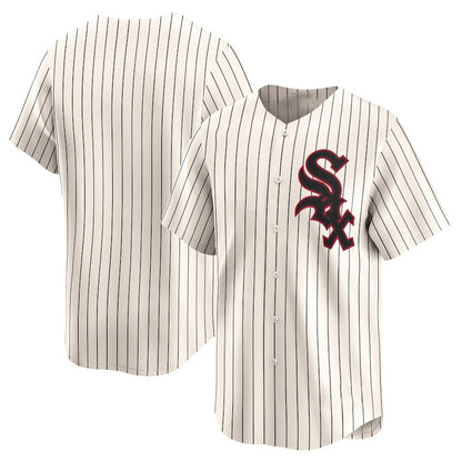 Chicago White Sox Cooperstown Collection Limited Jersey - Cream Stitched Baseball Jersey - Main View