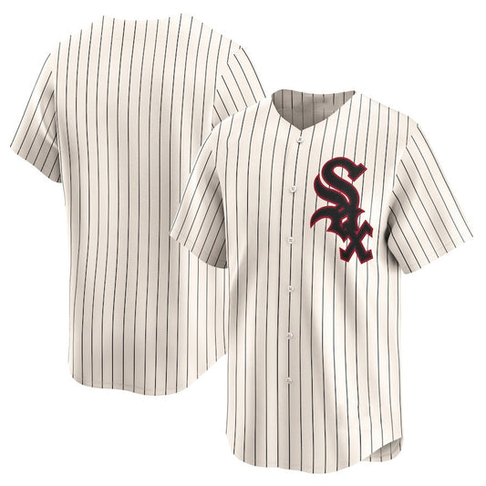 Chicago White Sox Cooperstown Collection Limited Jersey - Cream Stitched Baseball Jersey - Main View