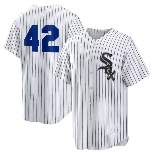 Chicago White Sox Home 2025 Jackie Robinson Day Replica Jersey - White Stitched Baseball Jersey - Main View