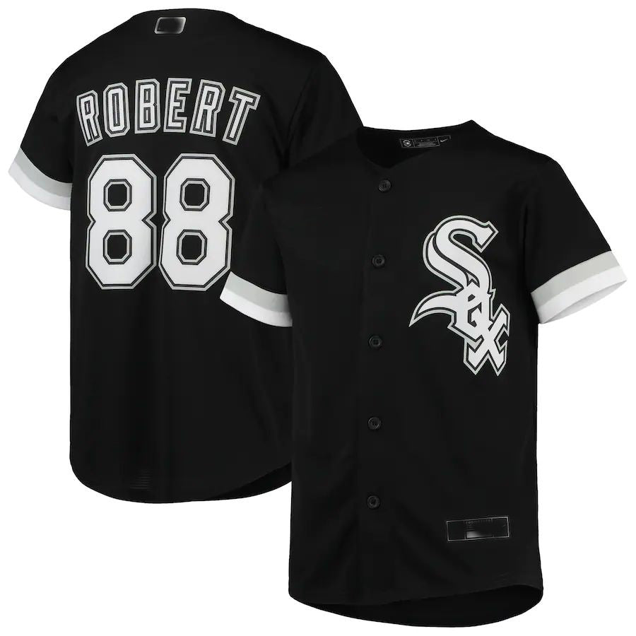 Chicago White Sox #88 Luis Robert Black Alternate Replica Player Jersey Baseball Jerseys - Main View