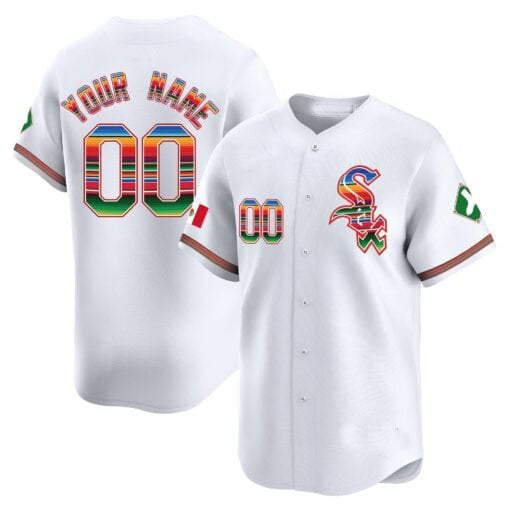 Custom Chicago White Sox Mexico Vapor Premier Limited V2 – All Stitched Baseball Jersey - Main View
