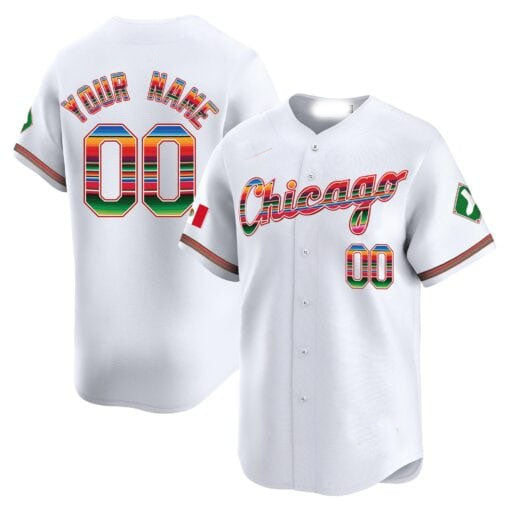 Custom Chicago White Sox Mexico Vapor Premier Limited V3 – All Stitched Baseball Jersey - Main View
