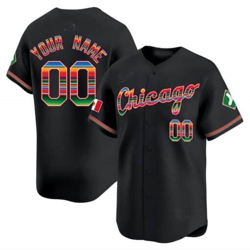 Custom Chicago White Sox Mexico Vapor Premier Limited V3 – All Stitched Baseball Jersey view 2