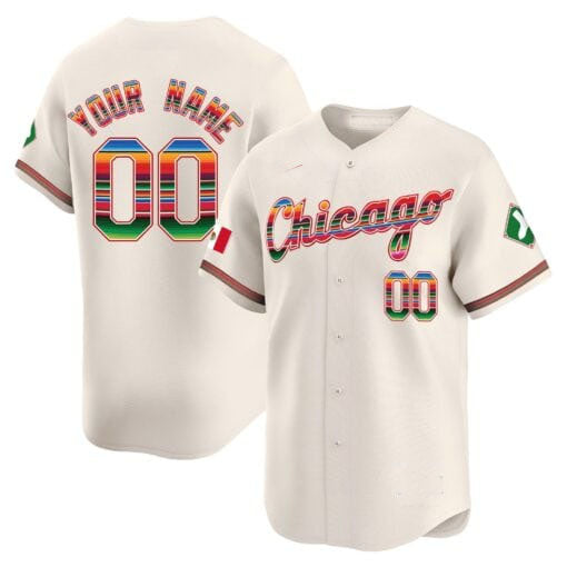 Custom Chicago White Sox Mexico Vapor Premier Limited V3 – All Stitched Baseball Jersey view 3